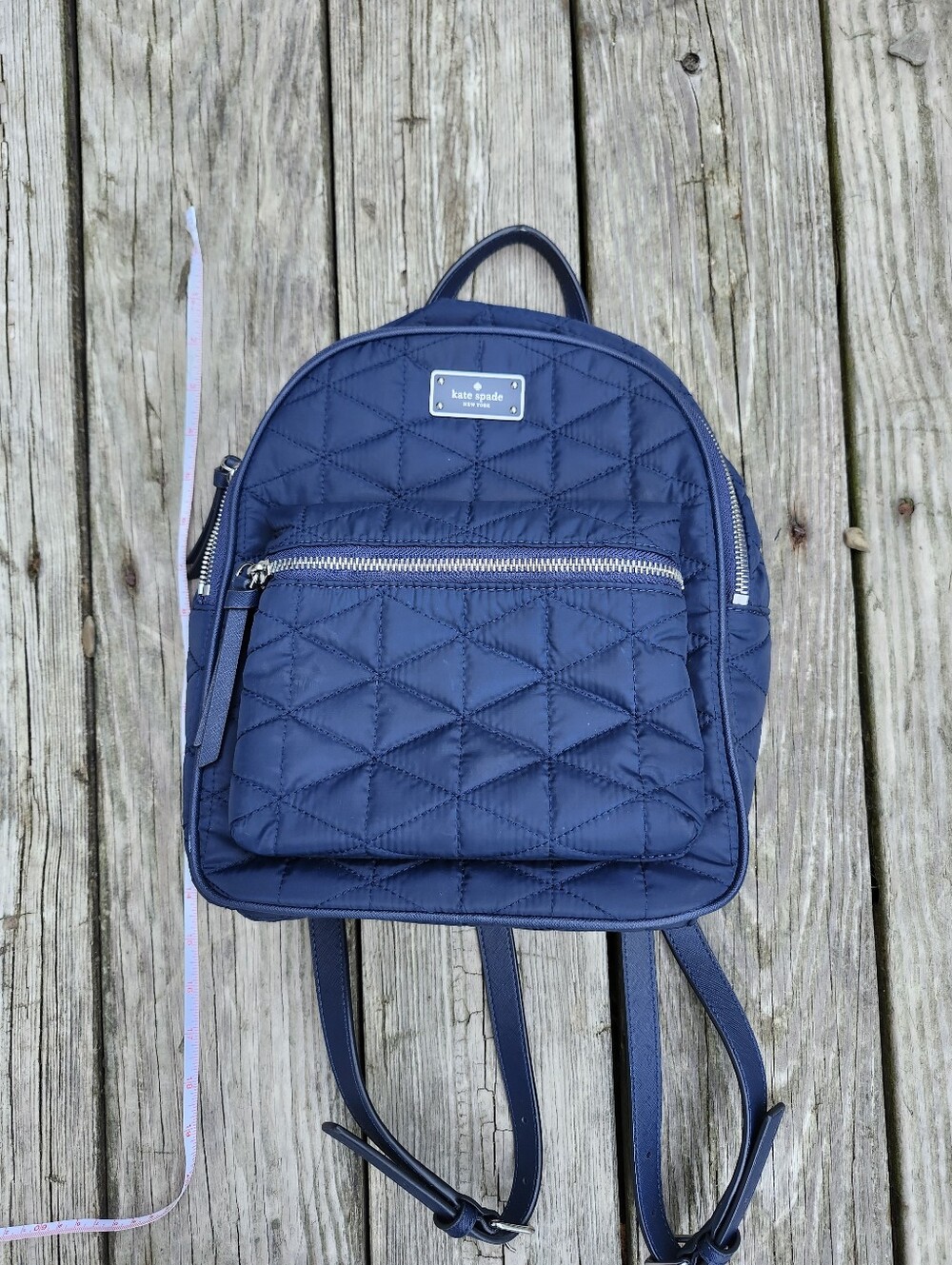 Kate Spade Wilson Road Quikted Blue Backpack